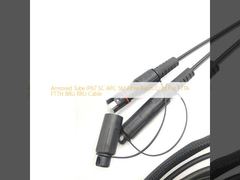 أنبوب مدرع IP67 SC APC SM سلك تصحيح الألياف لكابل FTTA FTTH BBU RRU