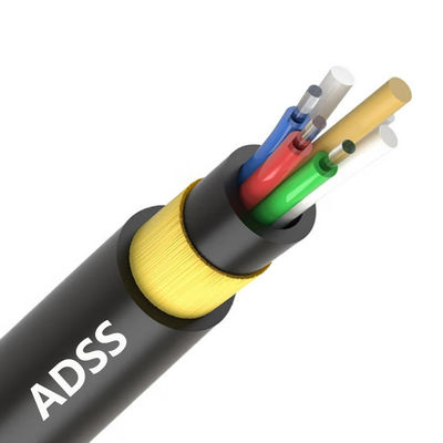 شراء HXCOWO كابل هوائي ذو دعم ذاتي ميني G652D ADSS كابل ألياف ضوئية 2-288 نواة تصنيع عبر الإنترنت
