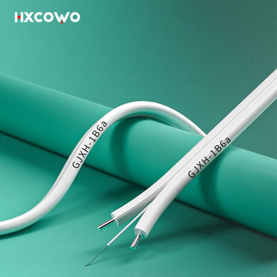 شراء SM G652D G657A GJXH Indoor Optical Fiber Cable With LSZH Jacket 2 Core التصنيع عبر الإنترنت