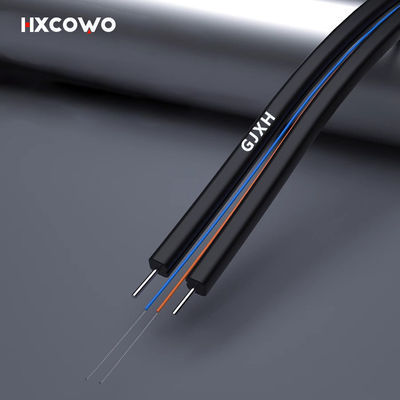 شراء Telecom Communication Indoor Fiber Cable 1 2 4 Core GJXH G657A2 6 Core Wire Cable التصنيع عبر الإنترنت