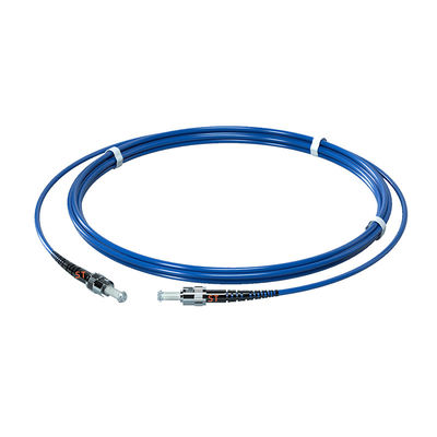 شراء FTTH PVC 3.0MM Single Mode G657A1 3M ST/UPC-ST/UPC Armored Fiber Optic Patch Cord التصنيع عبر الإنترنت
