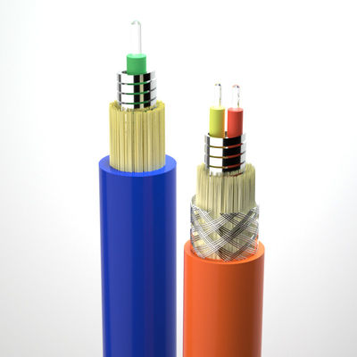 شراء كابل الألياف الضوئية المدرع الحلزوني 2.0 / 3.0 مم CPR FTTH 1 Core وضع واحد داخلي مرن تصنيع عبر الإنترنت