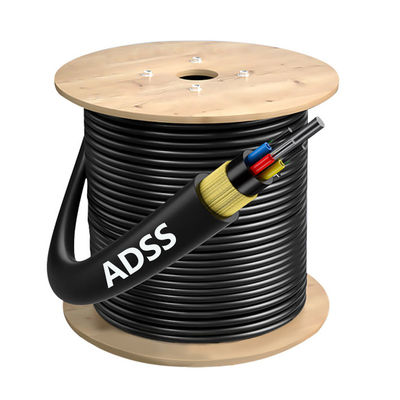 شراء كابل الألياف الضوئية الديليكتريك ADSS G652D G657A1 G657A2 كابل الألياف الضوئية الجوية الخارجية تصنيع عبر الإنترنت