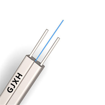 شراء HXCOWO GJXFH GJXH SM Drop Fiber Cable With Steel Wire Or FRP FTTH Cable التصنيع عبر الإنترنت