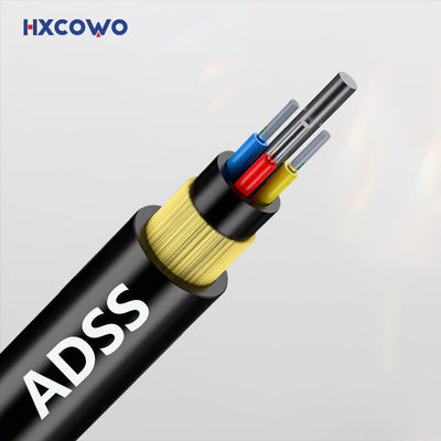 شراء ADSS 80m 100m 120m 200m Span Aerial Fiber Cable G652D G657A1 G657A2 التصنيع عبر الإنترنت