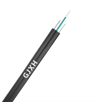 شراء HXCOWO Flat Fiber Optic Cable Single Mode Fig8 FTTH Flat Drop Cable التصنيع عبر الإنترنت