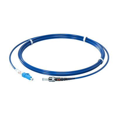 شراء SM LC/UPC to ST/UPC Simplex Armored Fiber Optic Patch Cord Easy and Quick Installation التصنيع عبر الإنترنت