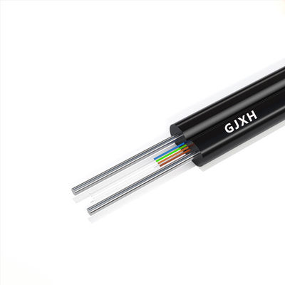 شراء G657A1 G657A2 Indoor Fiber Optic Cable With Steel Messenger 1/2/4/6/8/12Cores التصنيع عبر الإنترنت