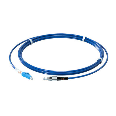 شراء PVC Armored Fiber Optic Patch Cord LC/UPC-FC/UPC Connector Single Mode Simplex 3.0 1M-10M التصنيع عبر الإنترنت
