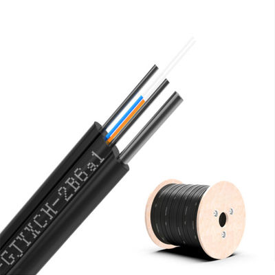 شراء عدد الموصلات ≥ 10 FTTH 2 كابل قطرة الألياف الضوئية الأساسي 1km GJYXCH مع طول مخصص تصنيع عبر الإنترنت
