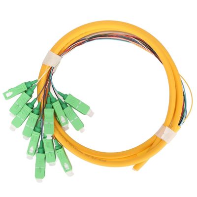 شراء Connector Type SC Fiber Pigtails HXCOWO 12 Color 0.9mm SM OS2 G.657A1 Blue LSZH PVC التصنيع عبر الإنترنت