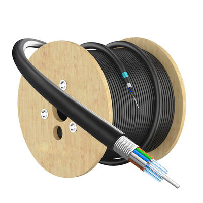شراء 2-288 Core GYTA Outdoor Duct Coaxial Direct Burial Fiber Optic Cable for SM MM Communication التصنيع عبر الإنترنت