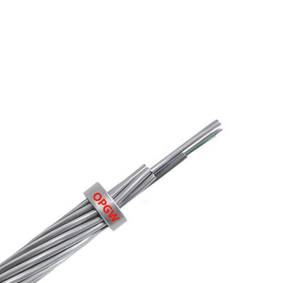 شراء 40- 70C HXCOWO سلك الأرض مضاد للإضاءة OPGW كابل ألياف ضوئية 2-288 قلب تصنيع عبر الإنترنت