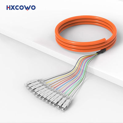 شراء Orange Telecommunication Fiber Optic Pigtail SC APC OM1 OM2 OM3 FTTH CATV التصنيع عبر الإنترنت