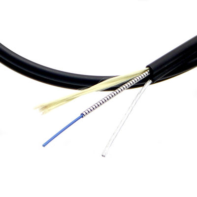 شراء G657A LSZH Aerial Figure 8 Drop Indoor Outdoor Armored Fiber 2-4 Core التصنيع عبر الإنترنت