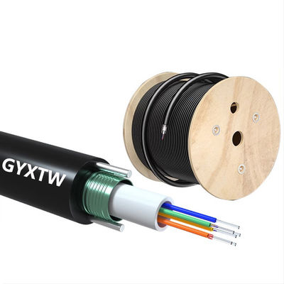 شراء G652D/G657A1/G657A2 Fiber Type Outdoor Fiber Optic Cable for HXCOWO SM 2/4/6/ Core GYXTW التصنيع عبر الإنترنت