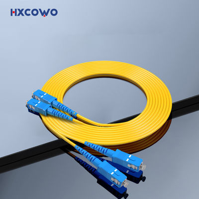 شراء 2 Core SC/UPC-SC/UPC Duplex Multi-Mode Single Mode 9/125 2.0mm 0.5M Fiber Optic Cable Patch التصنيع عبر الإنترنت