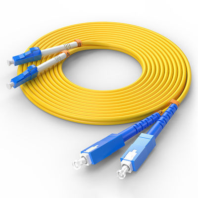 شراء شبكة FTTH FTTxFTTB كابل ثنائي الألياف الضوئية متعدد الأوضاع LC-SC مع ألوان مخصصة تصنيع عبر الإنترنت