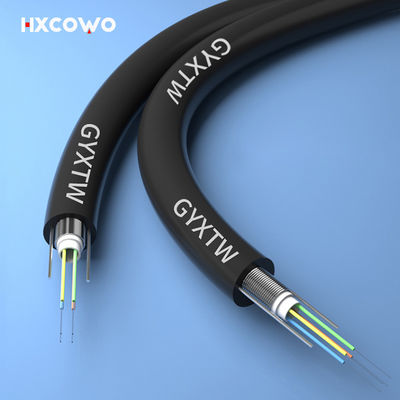 شراء GYXTW Armoured Fiber Optic Cable HXCOWO Singlemode Self Supporting التصنيع عبر الإنترنت
