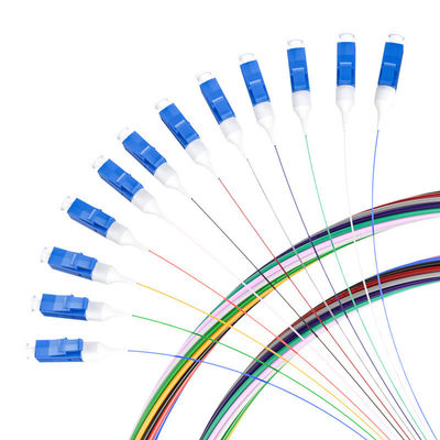 شراء HXCOWO SM G657A 12 Cores Colors LC/APC LC/UPC FTTH Fiber Optic Pigtail for 3G Network التصنيع عبر الإنترنت