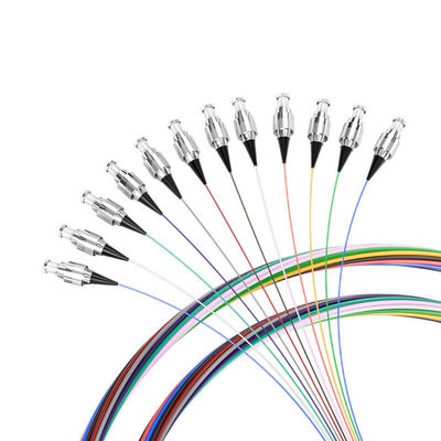 شراء G657 12Color 0.9mm 1.5M Fiber Optic Pigtail for FTTX Wavelength 850nm/1310nm/1550nm التصنيع عبر الإنترنت