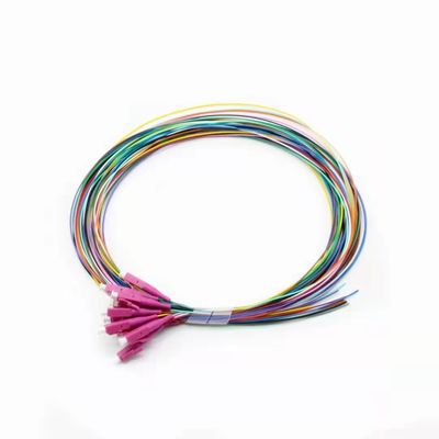 شراء 12 نواة LC UPC Fiber Optic Pigtail Multimode G657A1 FTTH Pigtail للاتصالات الشبكة تصنيع عبر الإنترنت