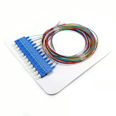شراء SC/UPC SM LSZH 12 الألياف الضوئية خنزير ذيل الكابل المقاوم للماء النمط الواحد خنزير ذيل الألياف تصنيع عبر الإنترنت