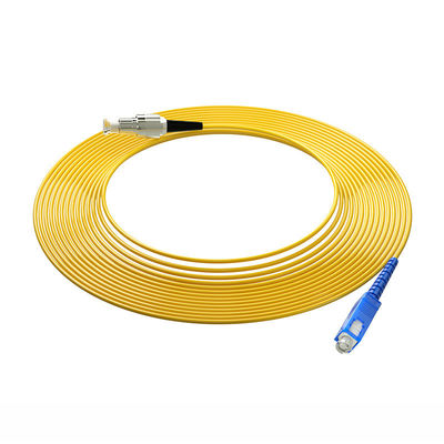 شراء HXCOWO OM3 SC FC LC ST 850nm/1310nm/1550nm Simplex Multi Mode Fiber Optic Cable Patch التصنيع عبر الإنترنت