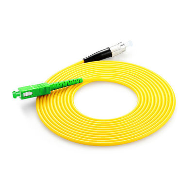 شراء PVC LSZH Fiber Optic Cable Patch SC FC LC ST Connector Type HXCOWO G652D G657A APC UPC التصنيع عبر الإنترنت