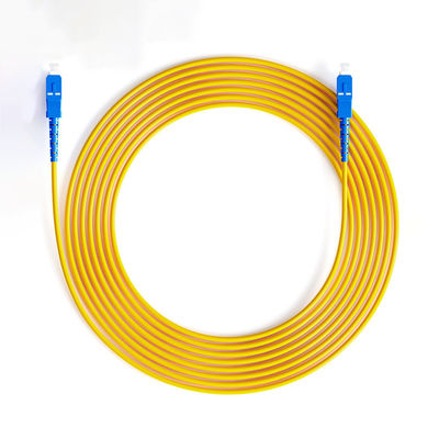 شراء Wiegand Network PVC Jacket SC/UPC Single Mode Simplex Armored Fiber Optic Cable Patch التصنيع عبر الإنترنت