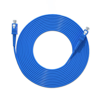 شراء HXCOWO Single Mode Simplex SC UPC Fiber Jumper Spiral Armored Fiber Optic Cable Patch التصنيع عبر الإنترنت
