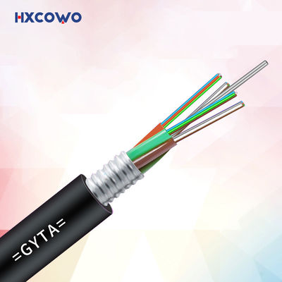 شراء Customized Color GYTA Armored Fiber Optic Cable for Stranded Loose Tube Communication التصنيع عبر الإنترنت