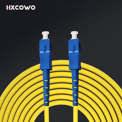 شراء كابل تصحيح الألياف البصرية المدرع FTTH G652D G657A1 G657A2 HXCOWO SC SC UPC APC تصنيع عبر الإنترنت