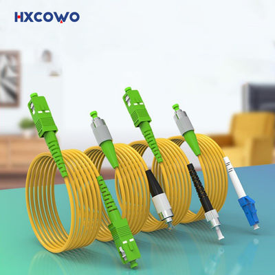شراء 1 سلك تصحيح الألياف البصرية الأساسية HXCOWO SC/FC/LC/ST منخفض الخسارة APC/UPC 9/125 SM SX 3M G657A تصنيع عبر الإنترنت