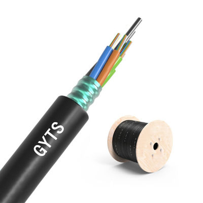 شراء Outdoor Duct and Conduit Customized 2-288 Cores SM MM Armoured GYTS Fiber Optic Cable التصنيع عبر الإنترنت