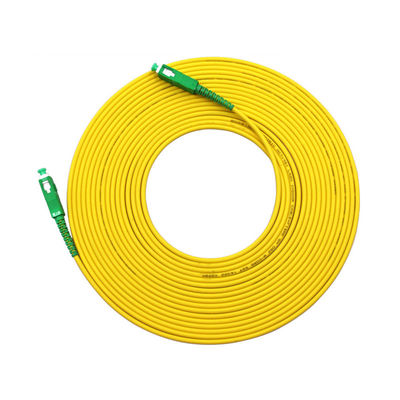شراء HXCOWO SM G652D 2.0mm PVC Simplex Fiber Patch Cord in Custom Length with SC/APC Connector التصنيع عبر الإنترنت