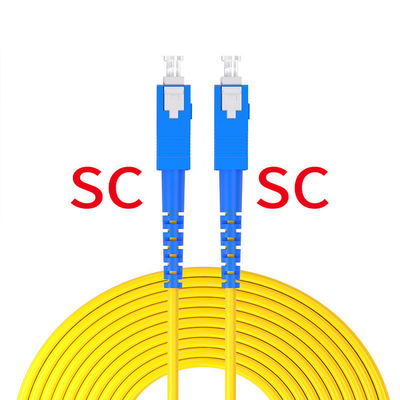 شراء 1core Fiber Optic Patch Cord SC To SC UPC/APC 2.0mm/3.0mm G652D/G657A for in FTTH التصنيع عبر الإنترنت