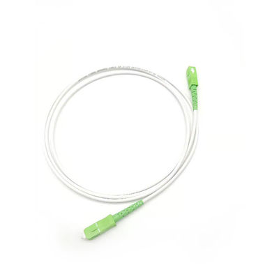 شراء White Fiber Optic Patch Cord LSZH SC/APC To SC/APC SM 9/125 Low Insertion Loss التصنيع عبر الإنترنت