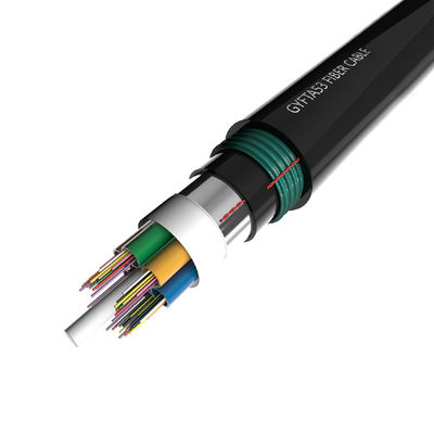شراء GYFTA53 Double Armored Fiber Optic Cable with 2-288 Cores Loose Tube Stranded Design for Direct Burial Applications التصنيع عبر الإنترنت