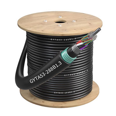شراء Outdoor Armored Fiber Optic Cable GYTA53 2~216core 1km Unarmed for Telecom Communication التصنيع عبر الإنترنت