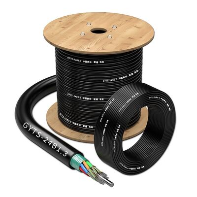 شراء GYTS Outdoor Armored Fiber Optic Cable with G652D Fiber and Multi-Loose Tube Structure in Custom Length التصنيع عبر الإنترنت